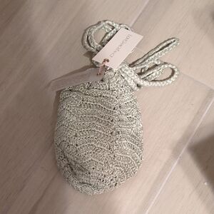 LoveShackFancy Mint Crochet Bag